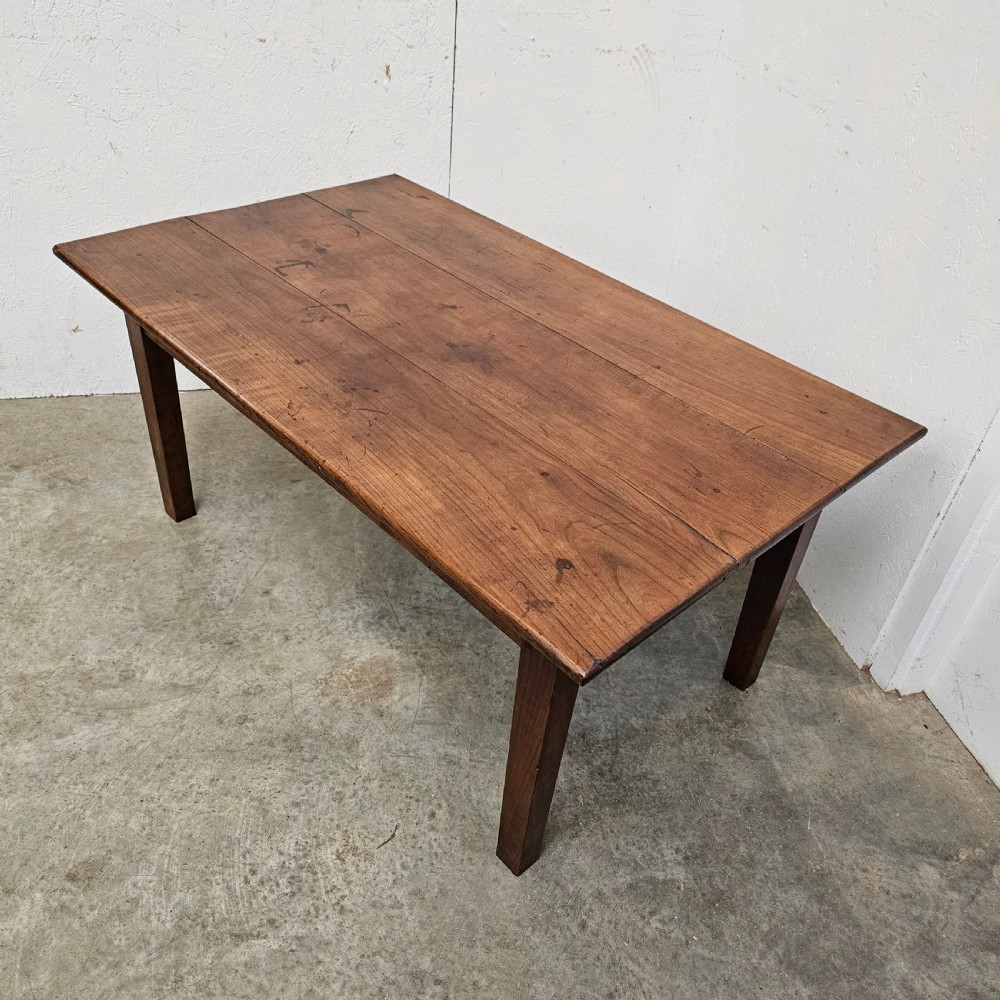19th Century French Fruitwood Low Table View VI