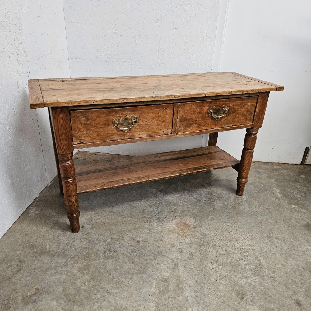 English Pine Potboard Dairy Table View II
