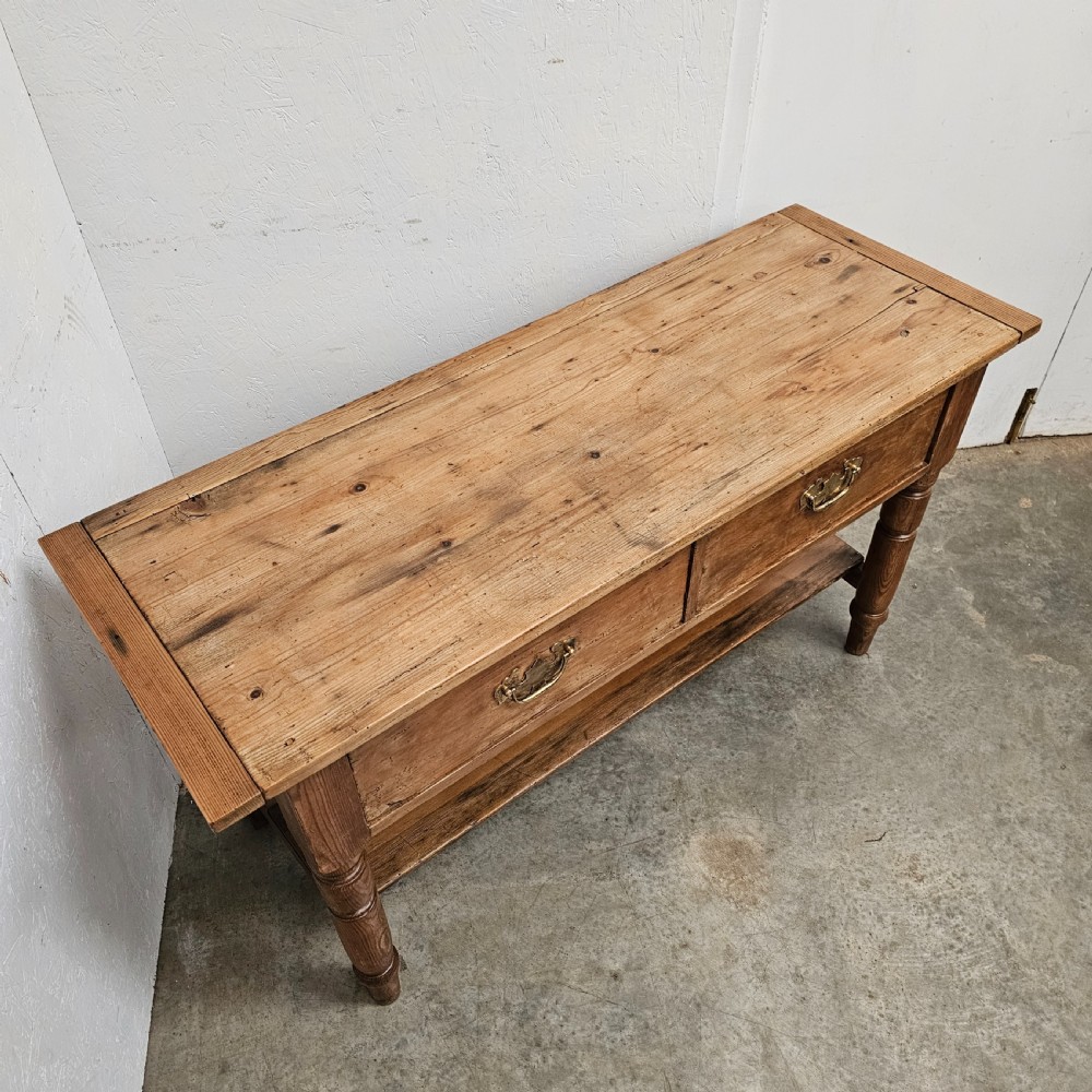 English Pine Potboard Dairy Table View III