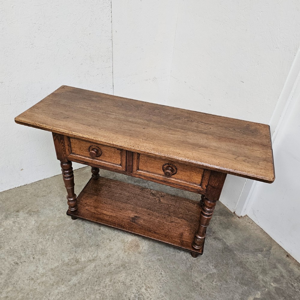 Two Tier Dairy Work Table (Alsace) View III