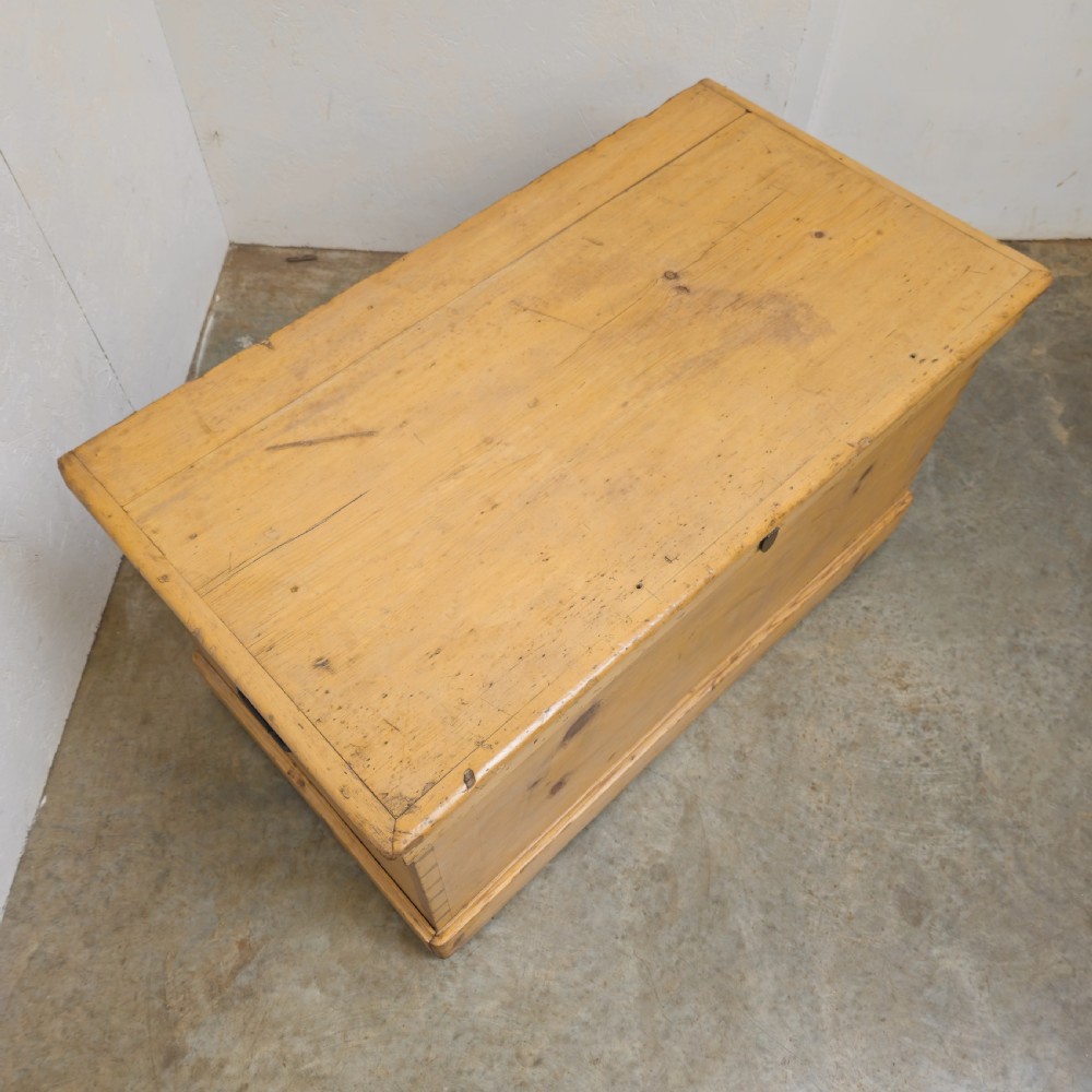 Antique Pine Blanket Box View III