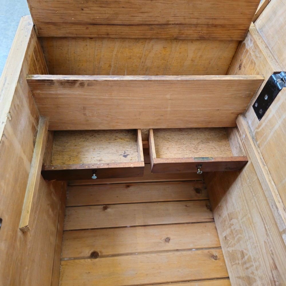 Antique Pine Blanket Box View IV