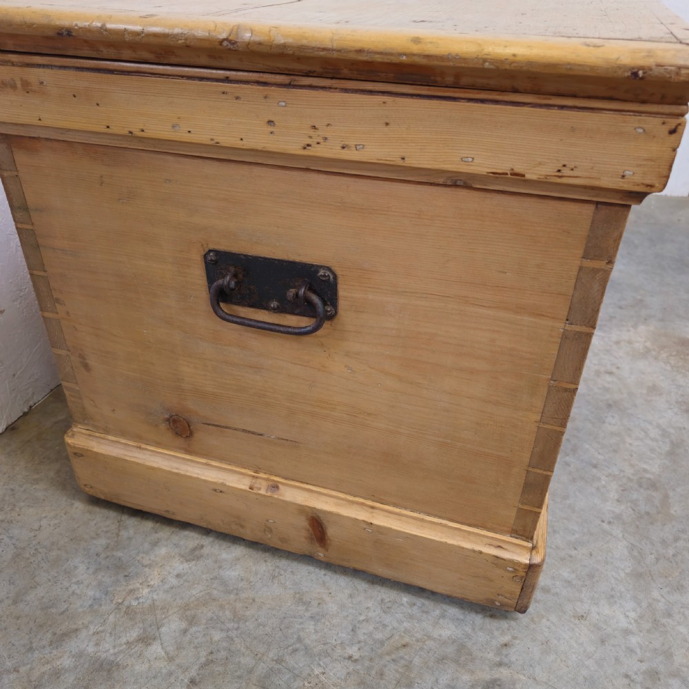 Antique Pine Blanket Box View VI