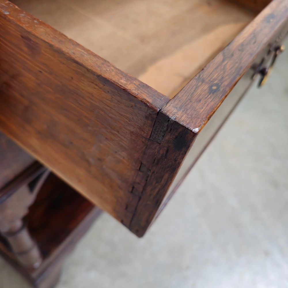Georgian Oak Potshelf Dresser Base View VIII