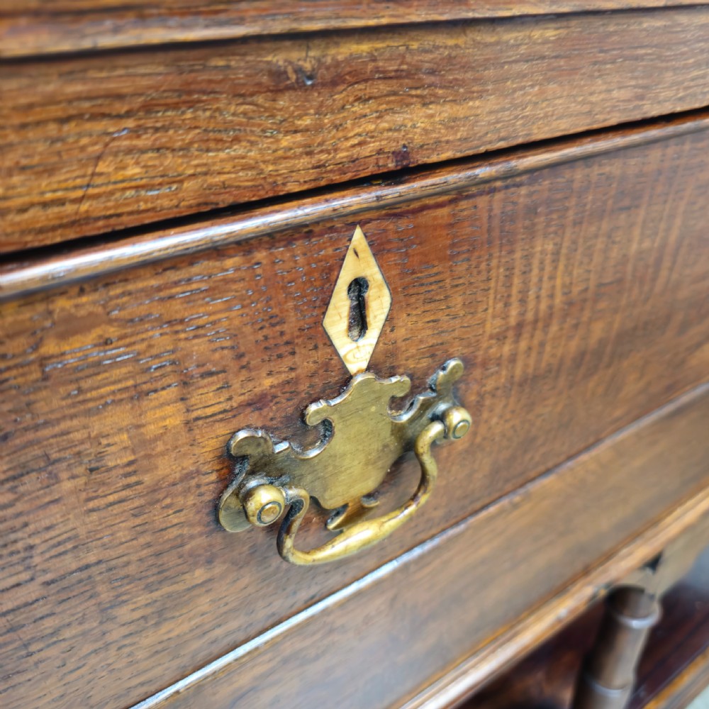 Georgian Oak Potshelf Dresser Base View IX