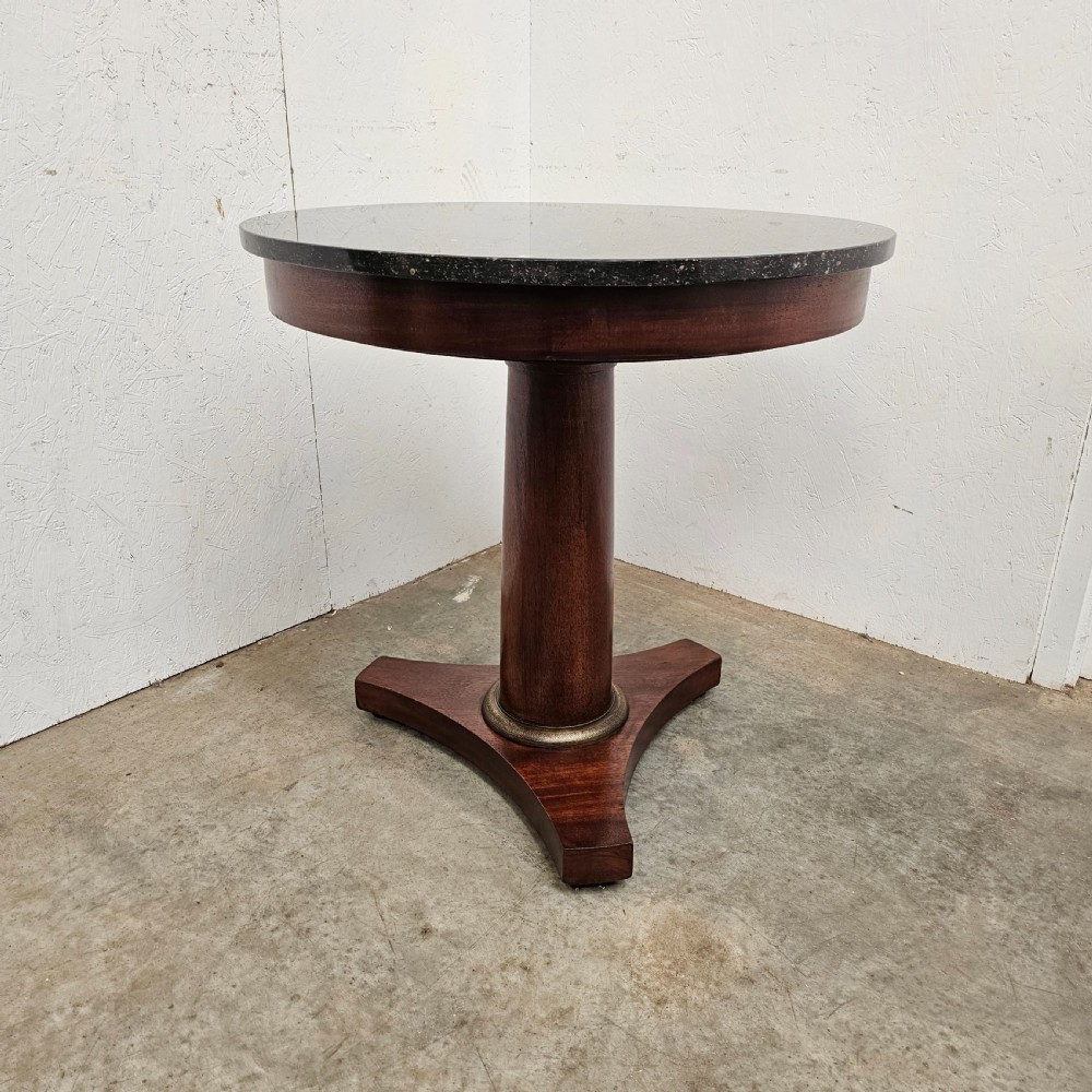 French Empire Fossil Marble Gueridon