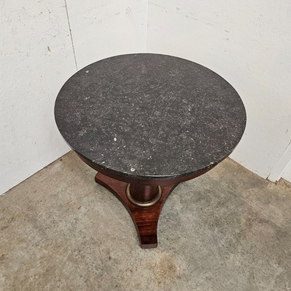 French Empire Fossil Marble Gueridon View III
