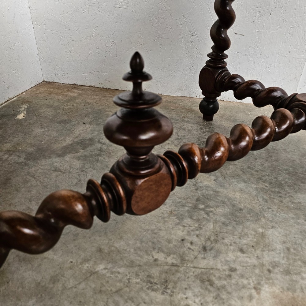 Walnut Two Drawer Barley Twist Writing Desk View VI