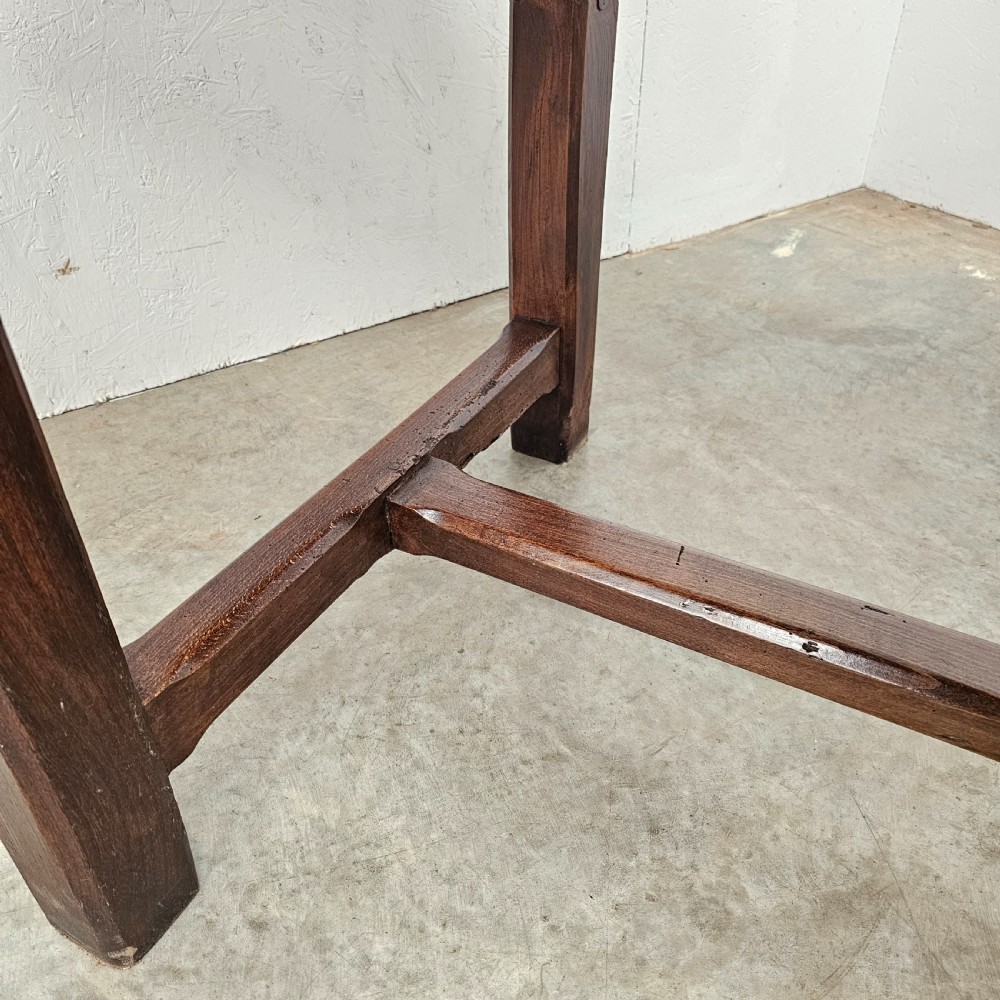French Walnut Two-Board Top Refectory Table (7ft +) View VI