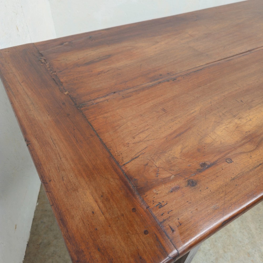 French Walnut Two-Board Top Refectory Table (7ft +) View VII