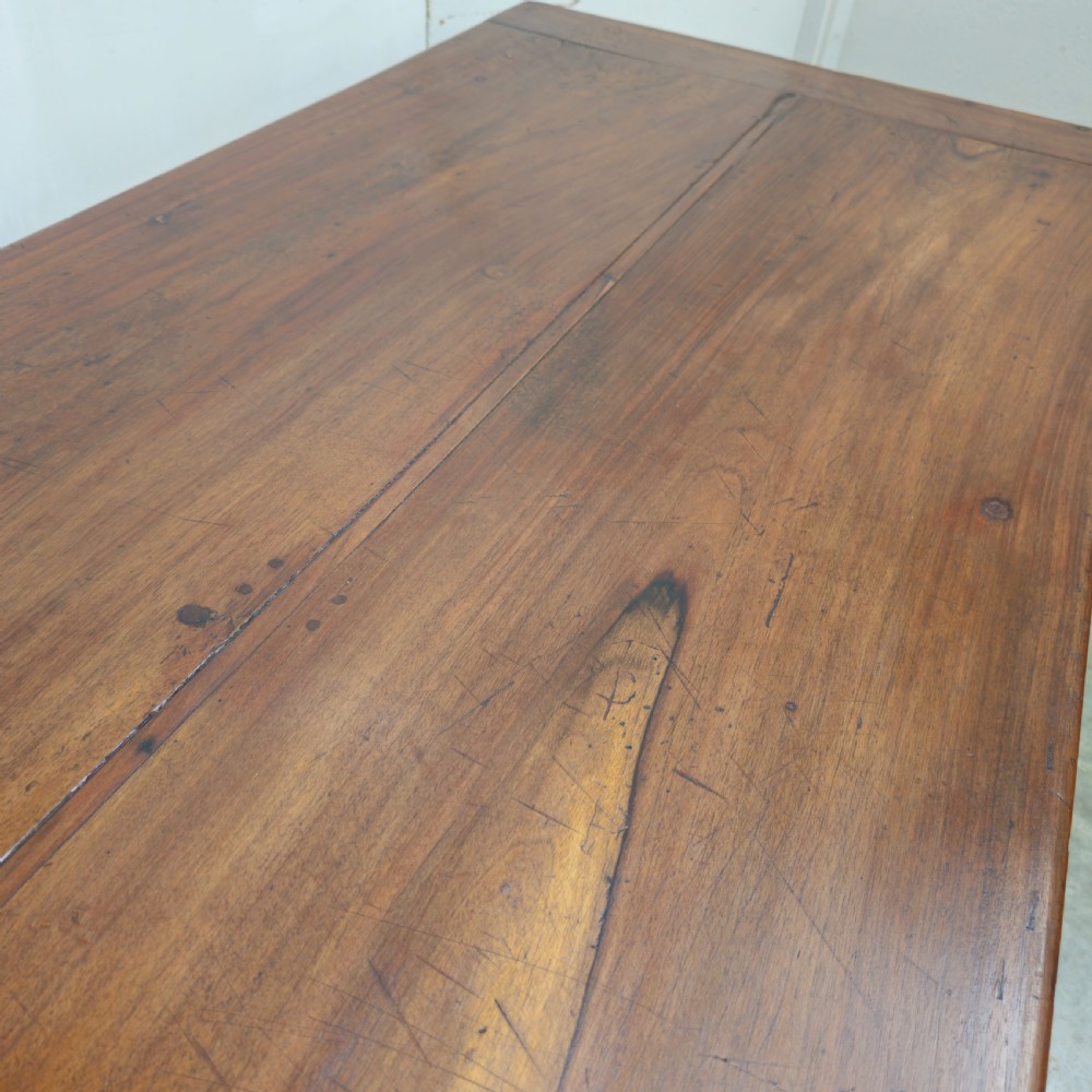 French Walnut Two-Board Top Refectory Table (7ft +) View VIII