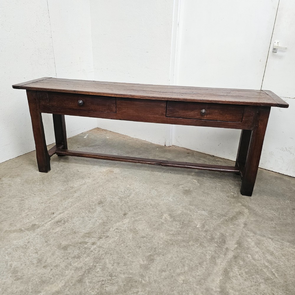 French 19th Century Ash & Oak Country Side Table