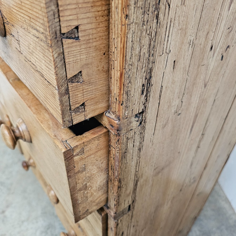 English Pine Bank of 15 Drawers View V