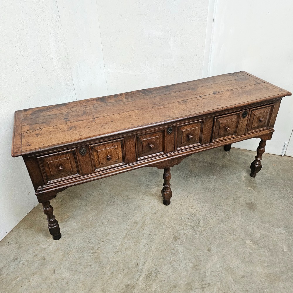 Early English Oak Dresser Base  View II