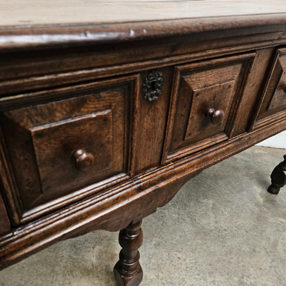 Early English Oak Dresser Base  View III