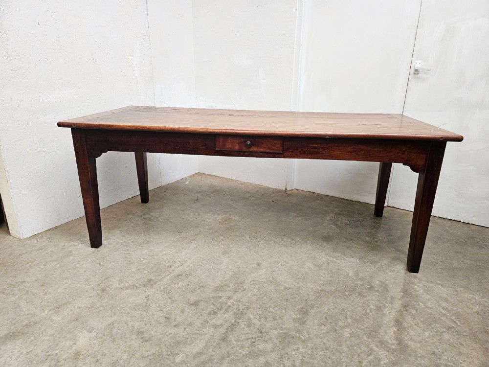 19th Century Cherry Farmhouse Table View V