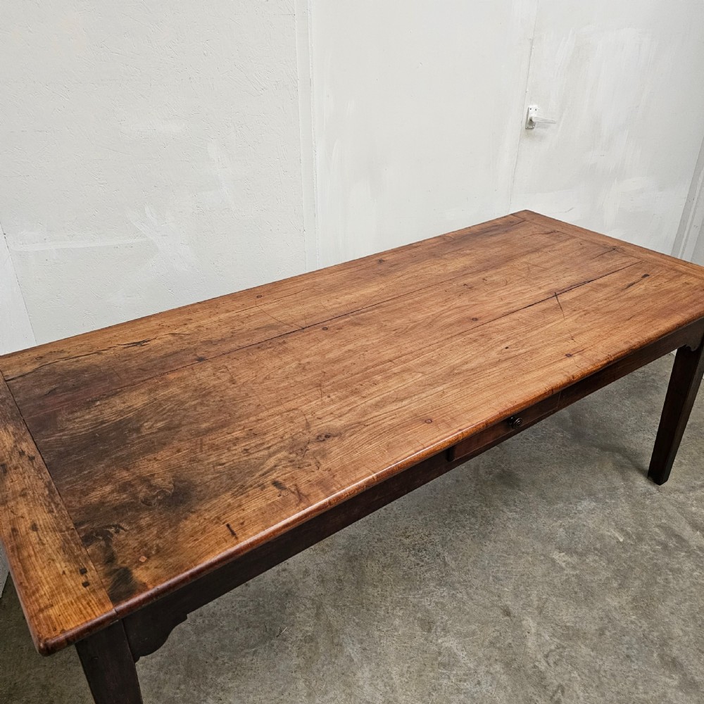 19th Century Cherry Farmhouse Table View VI
