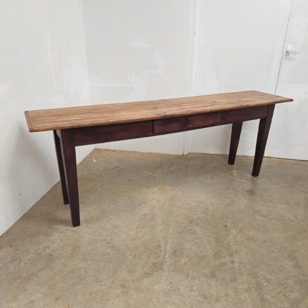 French Country Pine & Oak Serving Table