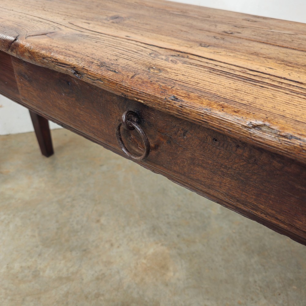 French Country Pine & Oak Serving Table View IV