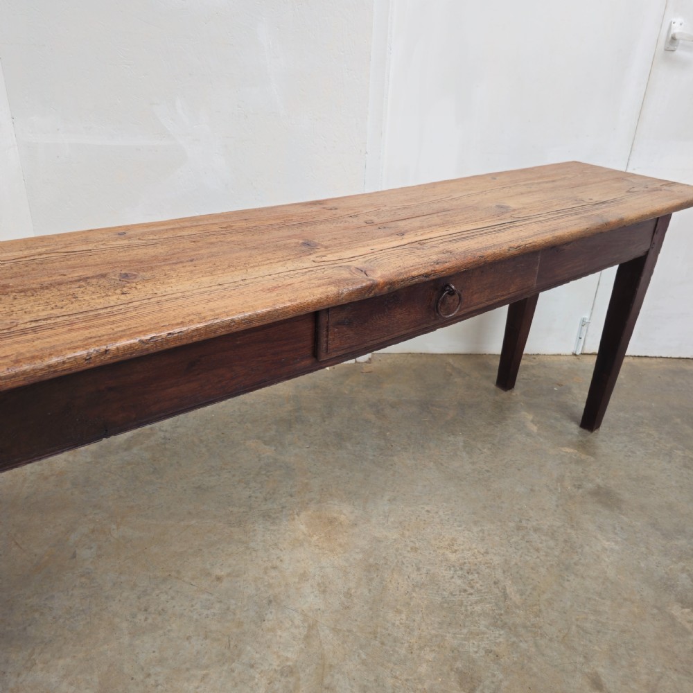 French Country Pine & Oak Serving Table View VI