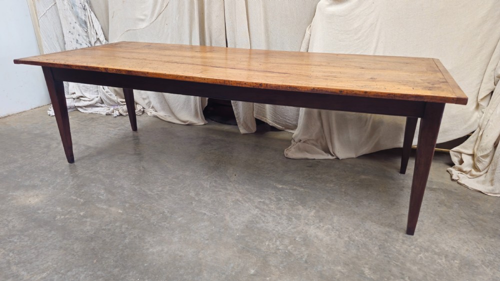 Stunning French Pear & Oak Farmhouse Table - Two Board Top