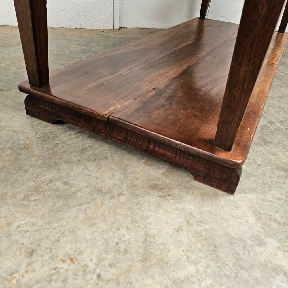 Substantial Two-Tier Walnut Worktable (Two-Board Book- Matched Top) View VI