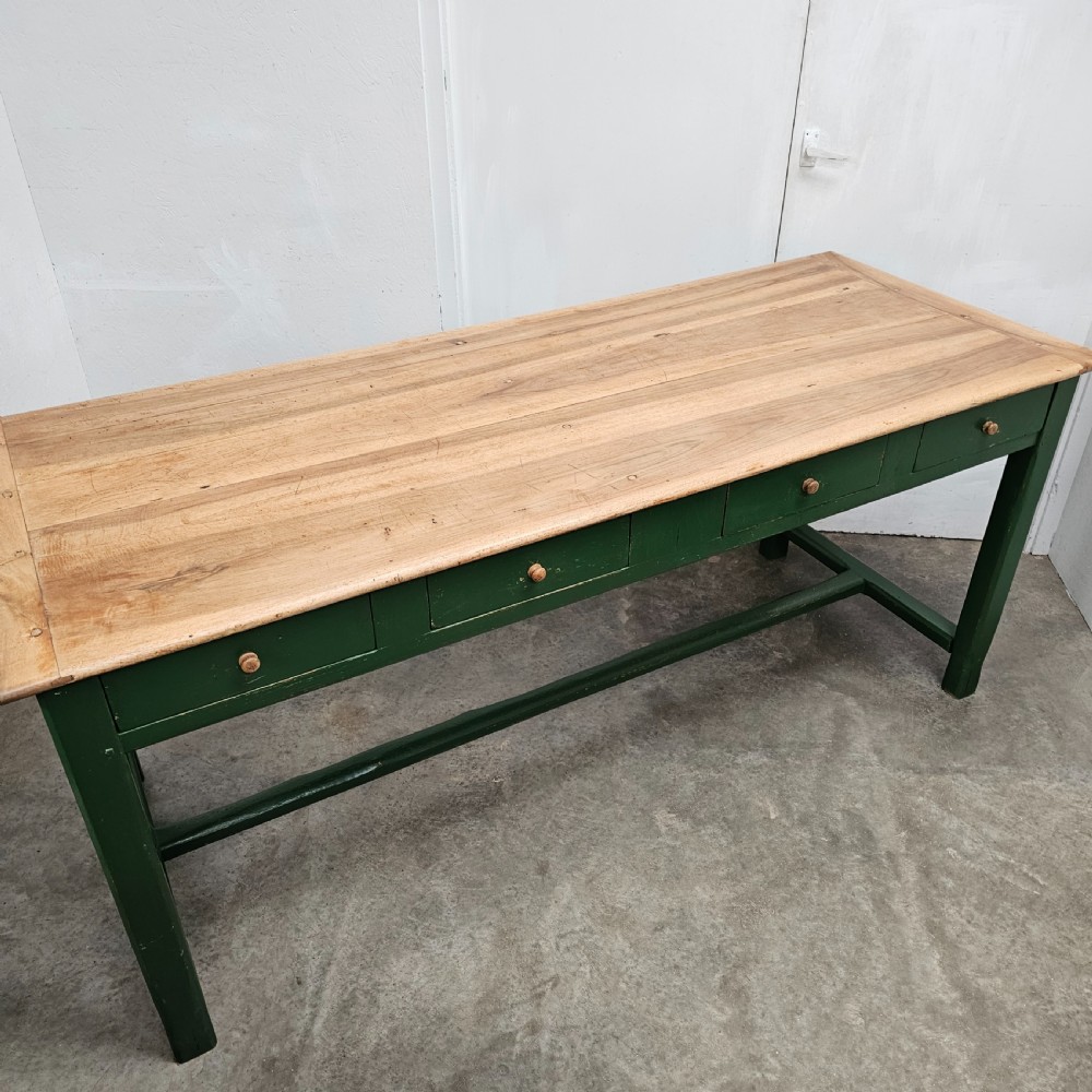 French Pine & Walnut Florists Worktable (8 Drawers) View II