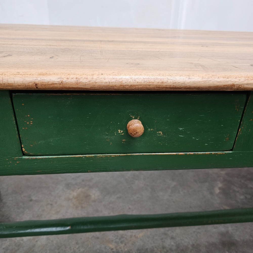 French Pine & Walnut Florists Worktable (8 Drawers) View V