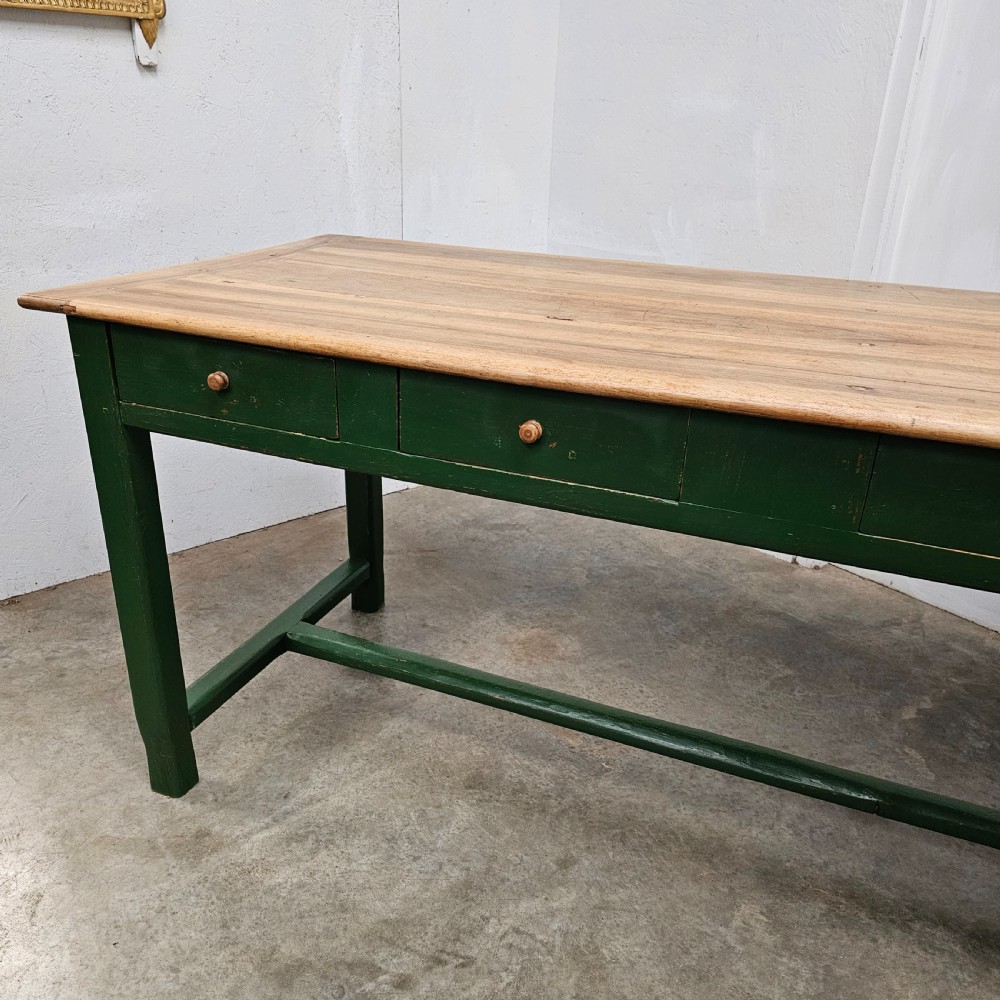 French Pine & Walnut Florists Worktable (8 Drawers) View VI