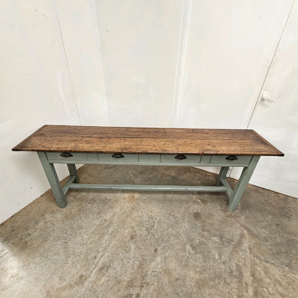 French Four Drawer Pine Serving Table View III