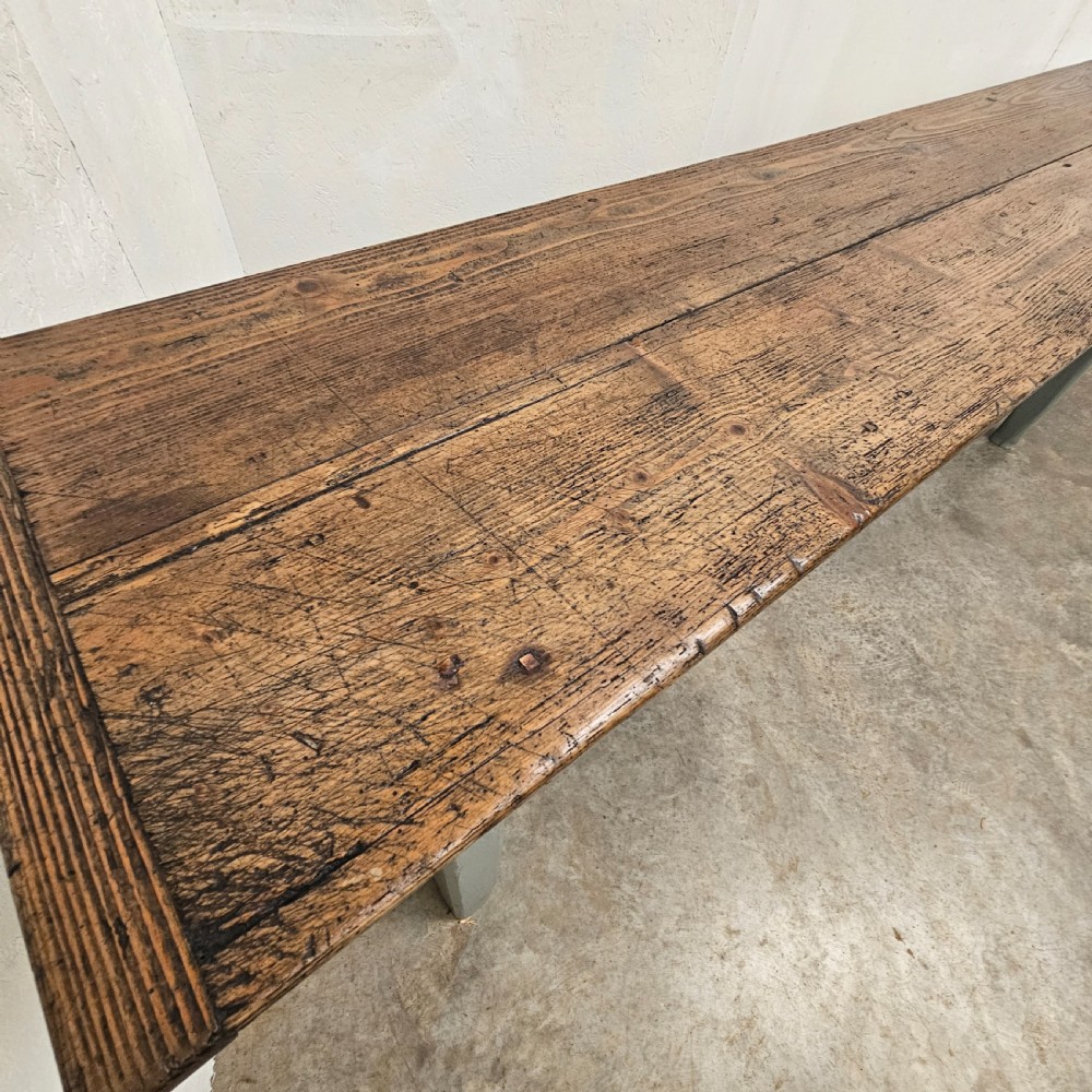 French Four Drawer Pine Serving Table View IV