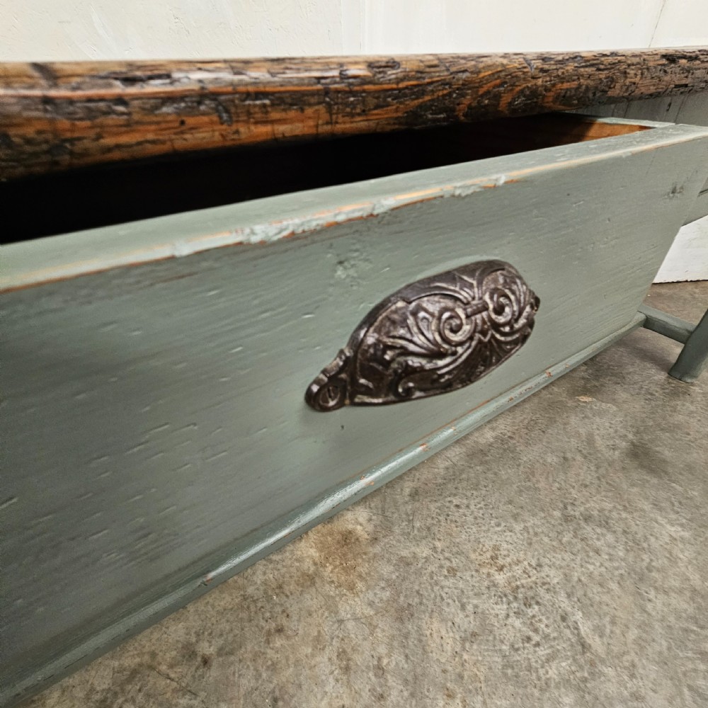 French Four Drawer Pine Serving Table View VII