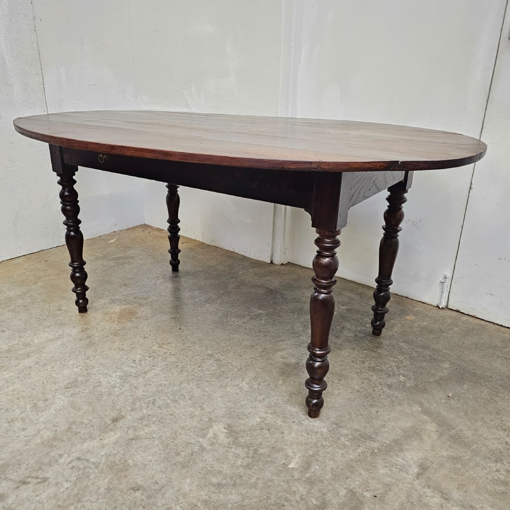 19th Century Walnut Dropleaf Dining Table View II