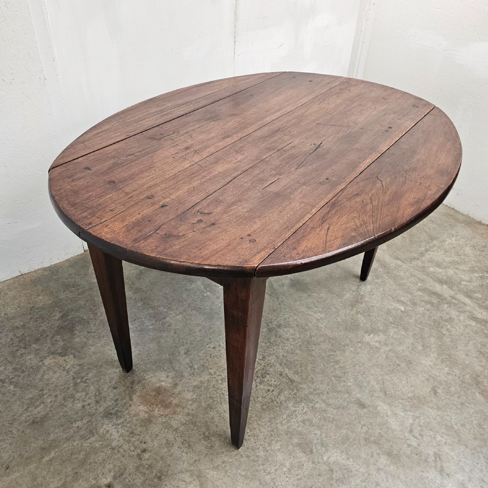 French Walnut Dropleaf Table View II