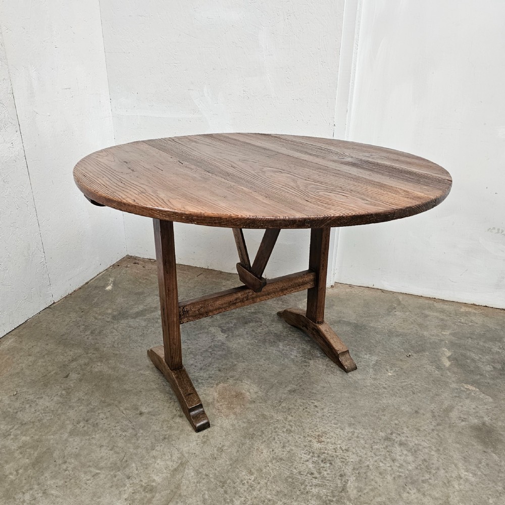 French Pine Folding Vineyard Table View III