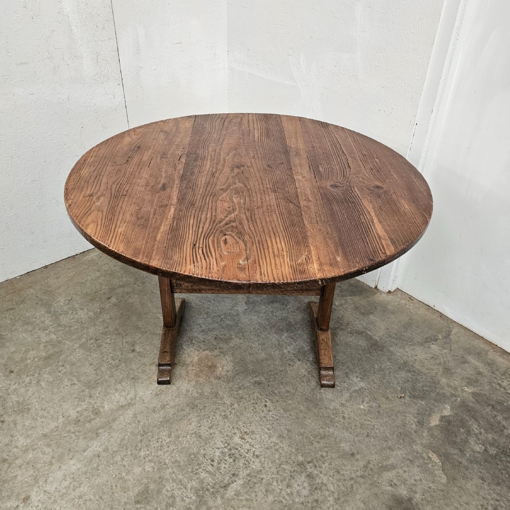 French Pine Folding Vineyard Table View V