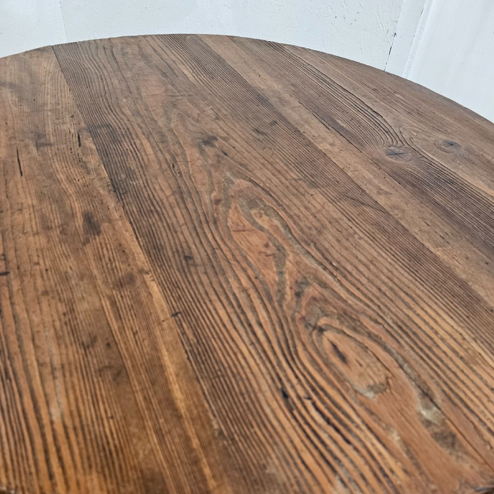 French Pine Folding Vineyard Table View VI