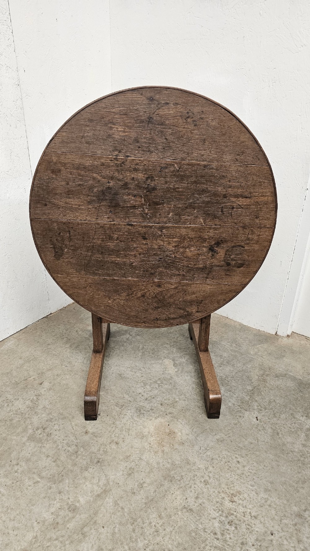 French Oak Folding Wine Tasting Table