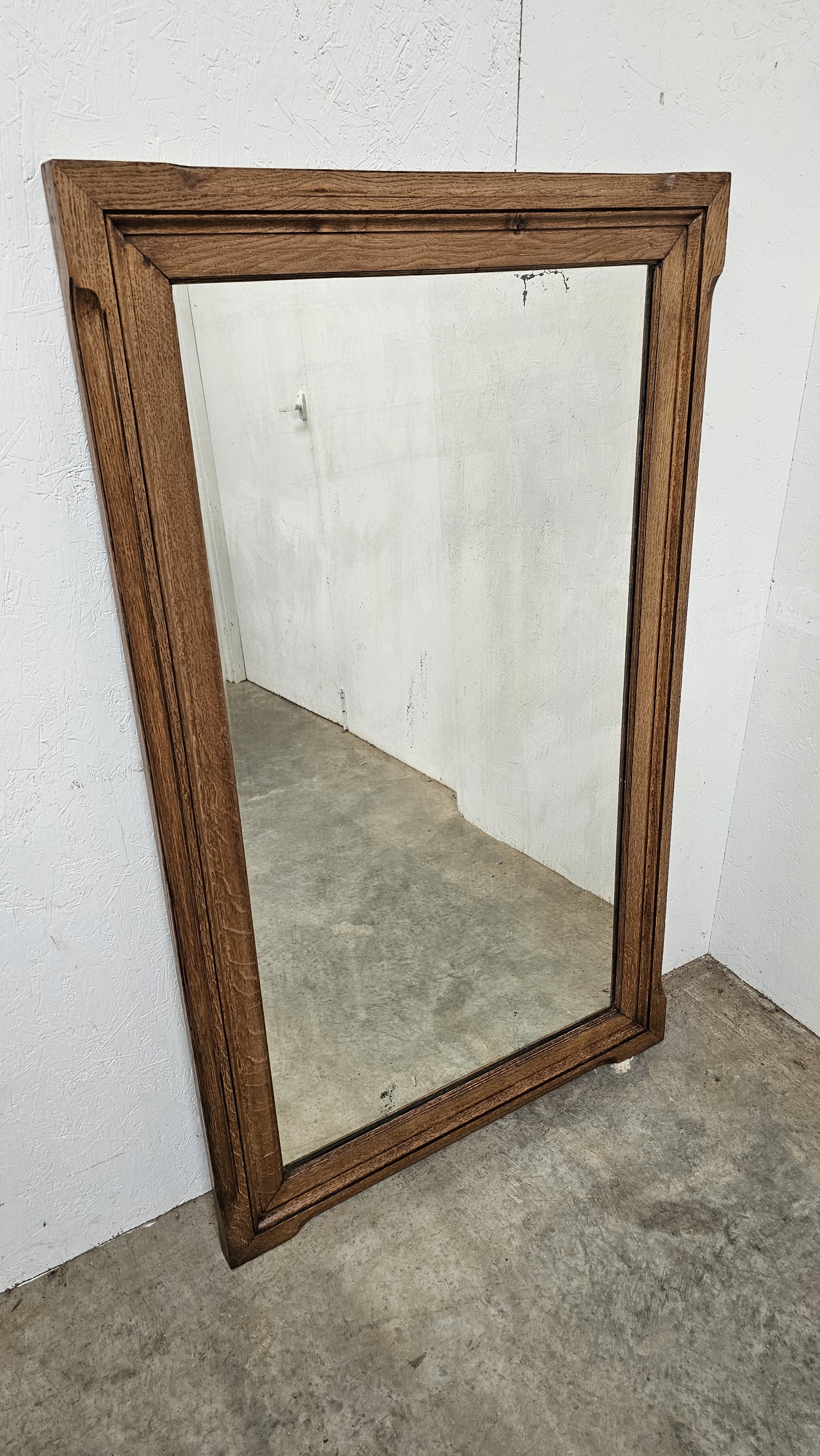 19th Century French Oak Mirror