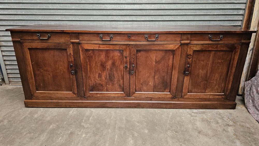 Large French Walnut & Oak Enfilade (9 Foot)