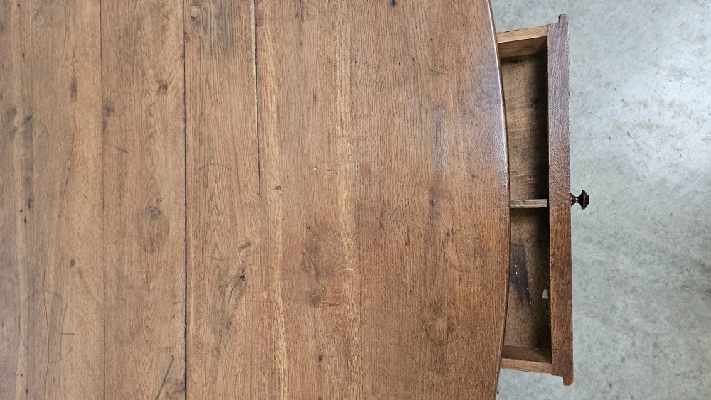 French Oak & Beech Oval Kitchen Dining Table View V