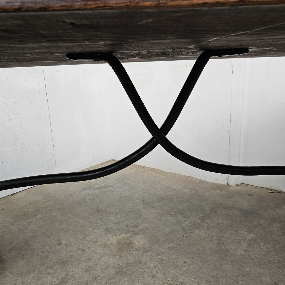 Spanish Oak Trestle Table View VII