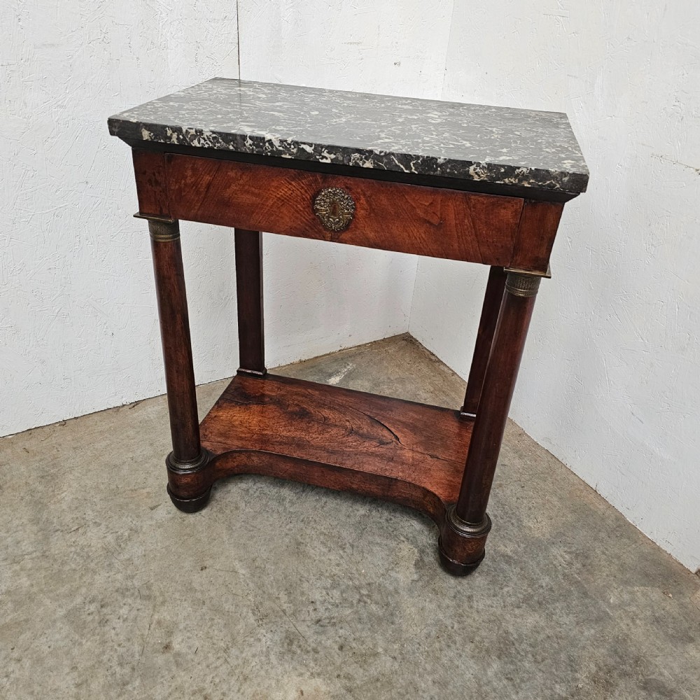 French Empire Marble Top Console