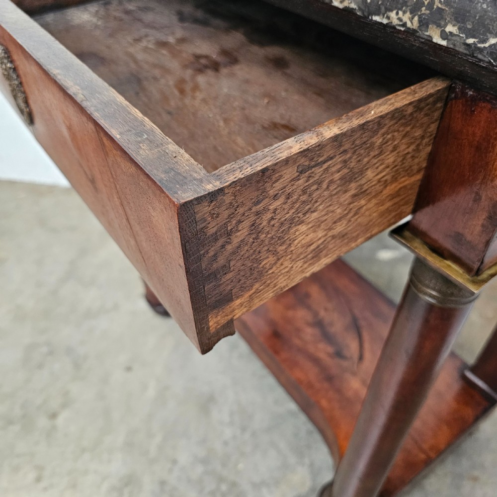 French Empire Marble Top Console View VI