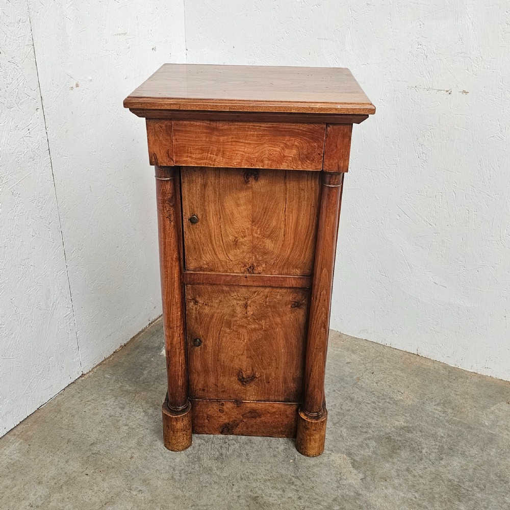 Burr Ash & Walnut Empire Nightstand