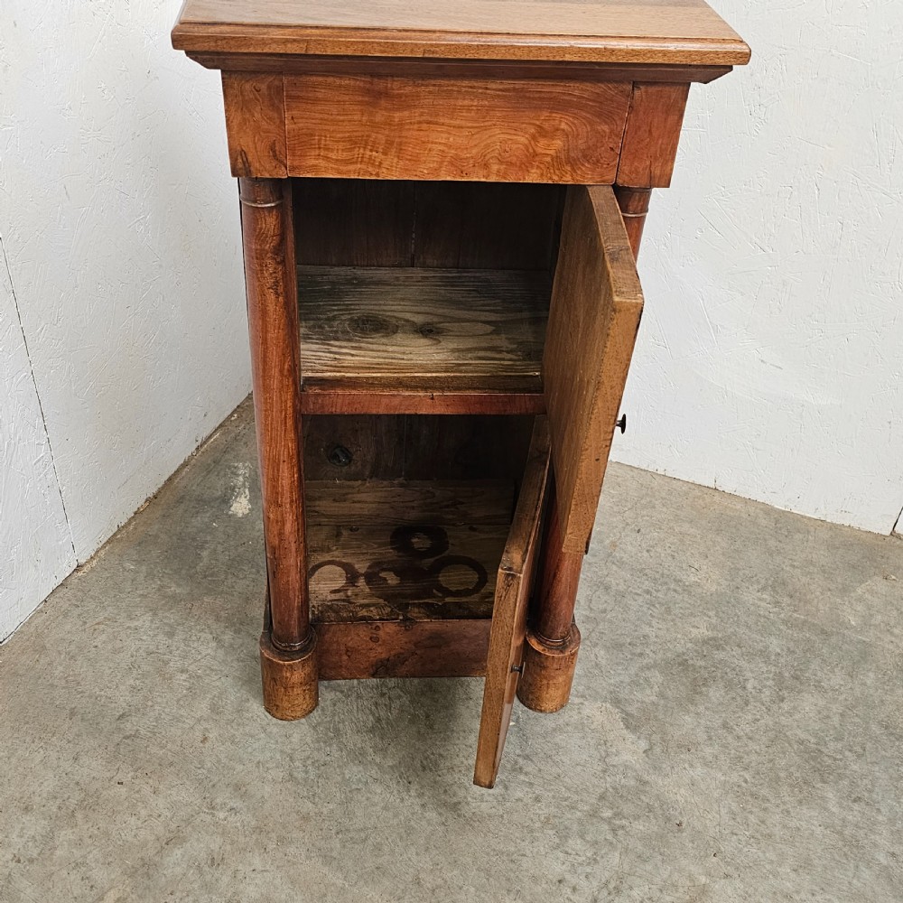 Burr Ash & Walnut Empire Nightstand View IV