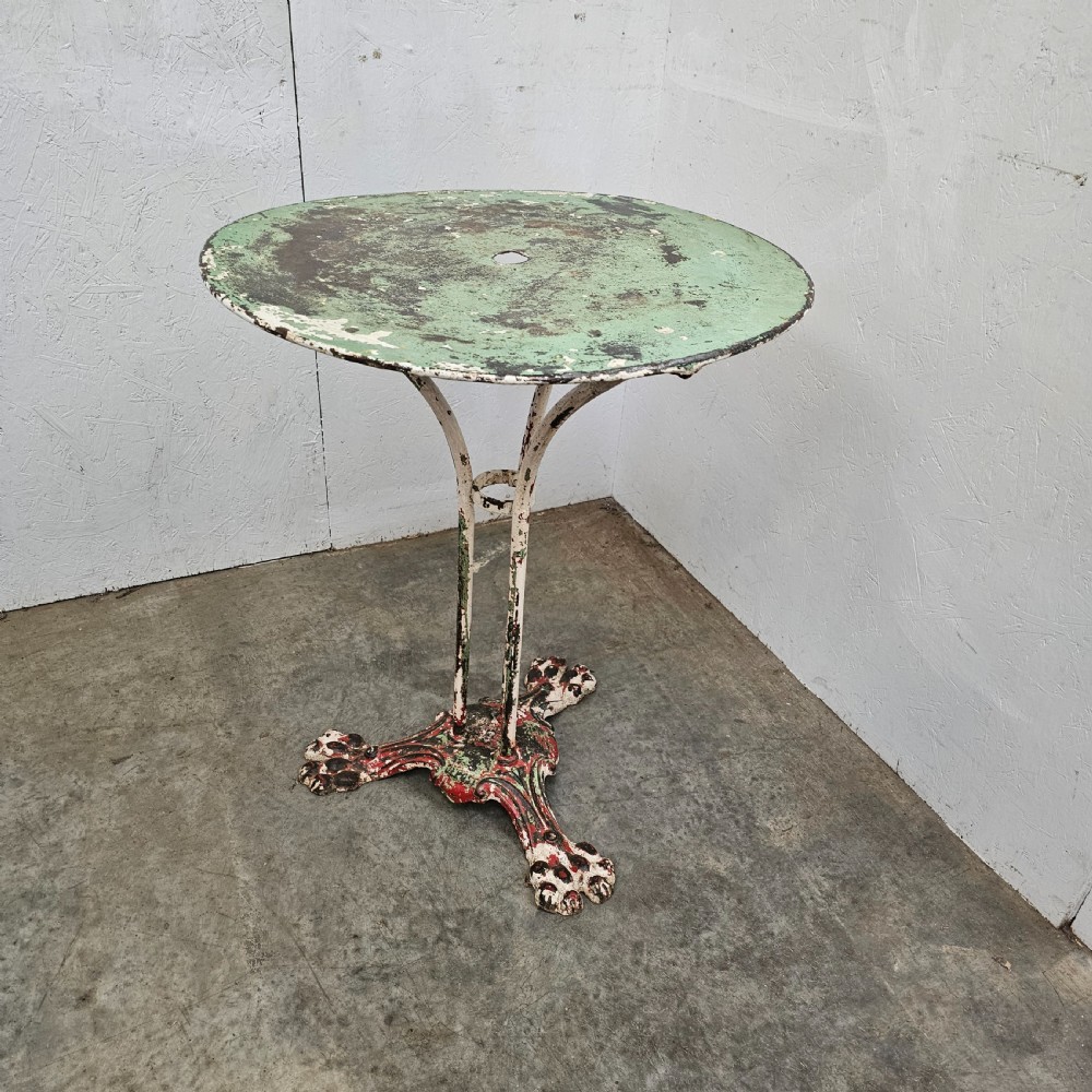 French Tole & Iron Cafe Table View II