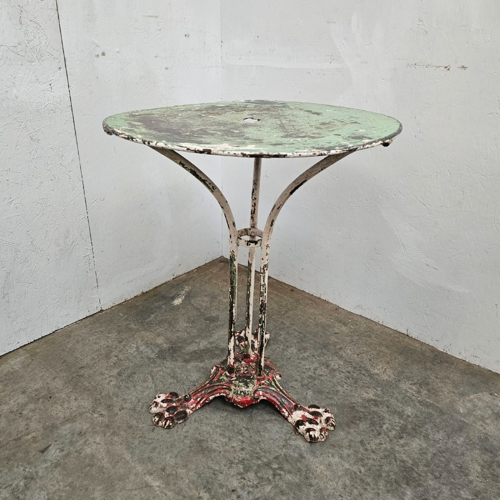 French Tole & Iron Cafe Table View V
