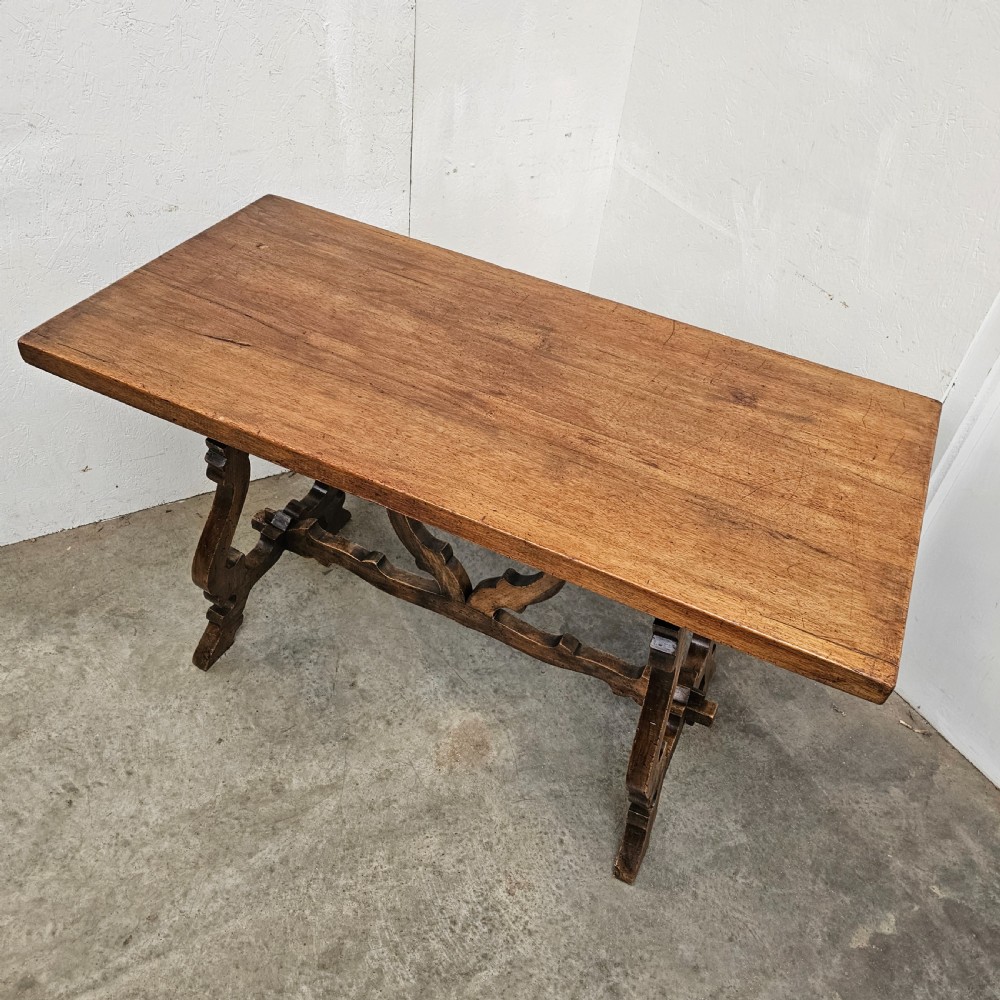 Small Basque Beech & Walnut Dining Table View II