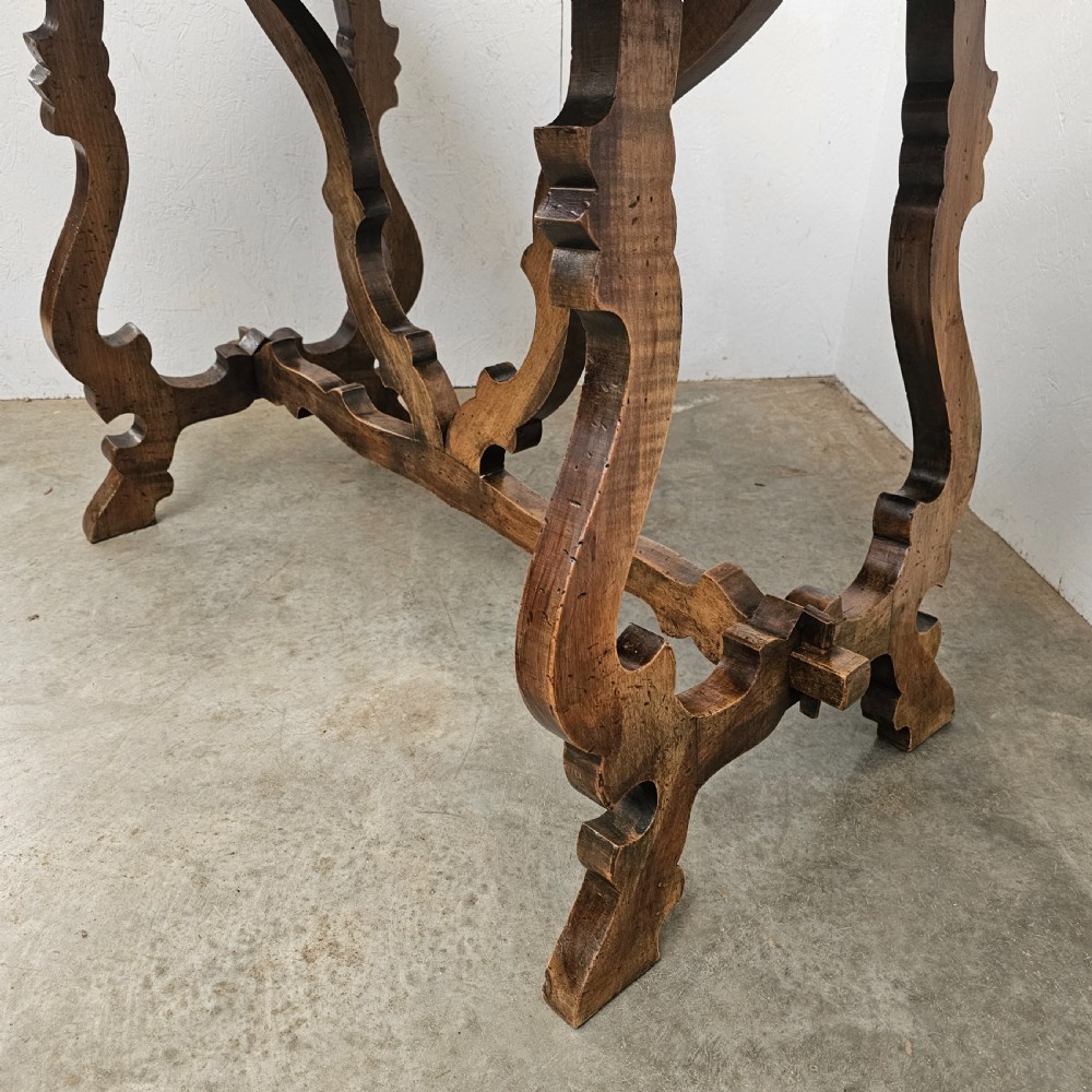 Small Basque Beech & Walnut Dining Table View III